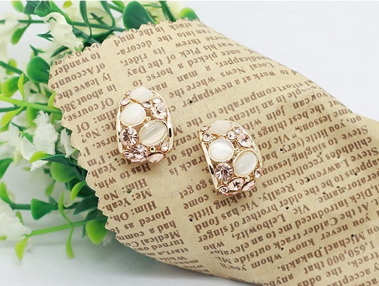ED003 Hot Sale 2015 Fashion Stud Earrings Ks Style New Hollow Out Earrings for Women brincos