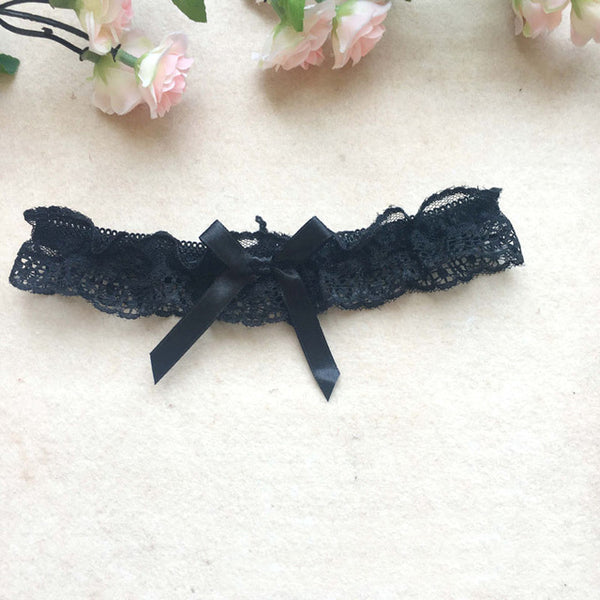 Sexy Women Girl Lace Floral Bowknot Bowknot Wedding Party Bridal Lingerie Cos Leg Garter Belt Suspender