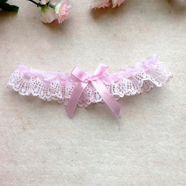 Sexy Women Girl Lace Floral Bowknot Bowknot Wedding Party Bridal Lingerie Cos Leg Garter Belt Suspender