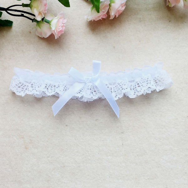 Sexy Women Girl Lace Floral Bowknot Bowknot Wedding Party Bridal Lingerie Cos Leg Garter Belt Suspender