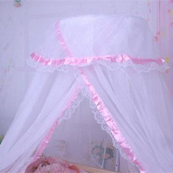 3 Colors 1 PC baby bed mosquito net Cute Baby Princess Canopy Crib Netting Dome Bed Mosquito Net for Nursery VBQ95 T30