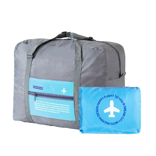 Fashion Women Travel Luggage Bag Big Capacity Folding Carry-on Duffle Bag Foldable Nylon Zipper WaterProof Travel Portable Bag
