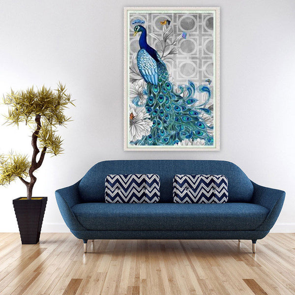 32*45cm Rhinestone Painting Crystal Home Decor DIY Diamond Painting Embroidery Peacock 5D Cross Stitch Diamond Embroidery