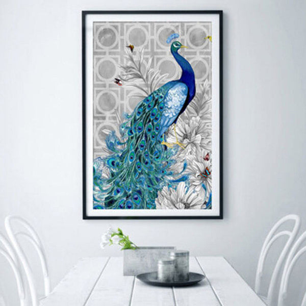 32*45cm Rhinestone Painting Crystal Home Decor DIY Diamond Painting Embroidery Peacock 5D Cross Stitch Diamond Embroidery