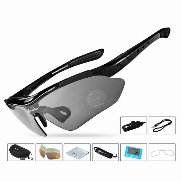 Polarized Cycling Glasses 5 Lens Clear Bike Glasses Eyewear UV400 Proof Outdoor Sport Sunglasses Men Women Oculos Gafas Ciclismo