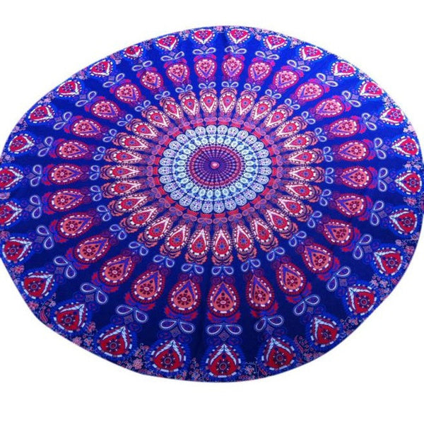 New Qualified Round Beach Pool Home Shower Towel Blanket Table Cloth Yoga Mat  Levert Dropship dig6711