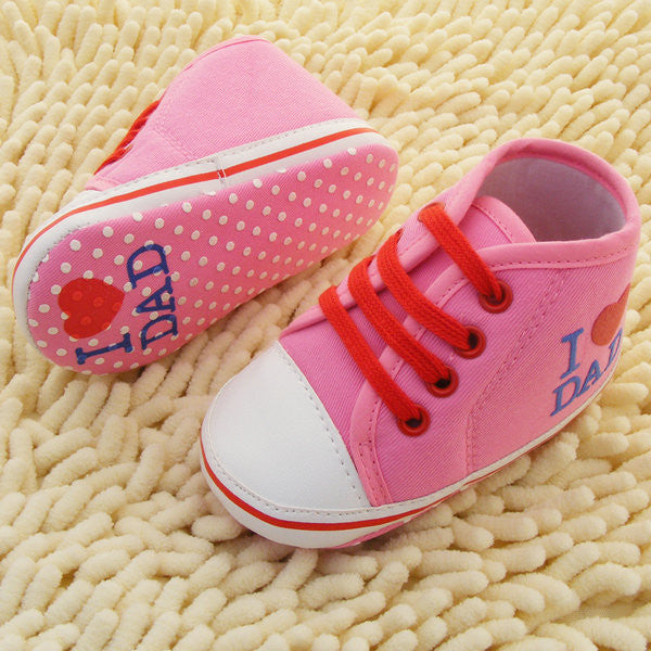 Baby Shoes Branded Newborn Girl Boy Soft Sole Crib Toddler Shoes Canvas Sneaker Prewalker Sports Shoes Casual 0-18 M