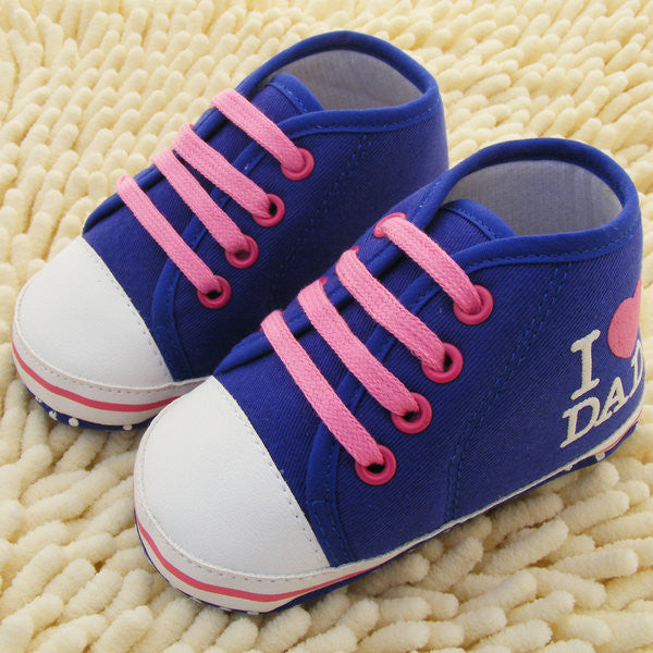 Baby Shoes Branded Newborn Girl Boy Soft Sole Crib Toddler Shoes Canvas Sneaker Prewalker Sports Shoes Casual 0-18 M