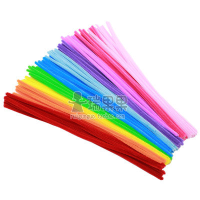 Simingyou 100pcs Montessori Materials Chenille Children Educational Toy Crafts For Kids Colorful Pipe Cleaner Toys Craft