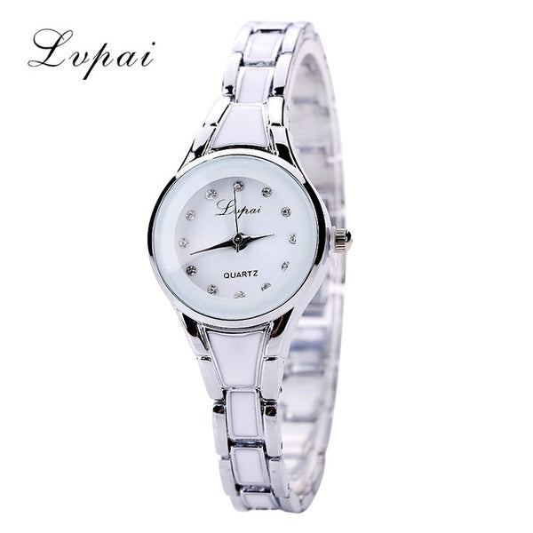 Lvpai Brand Cheap New Fashion Luxury Golden Silver Gemstone Quartz Wristwatches Women Dress Ladies Casual Quartz Watches