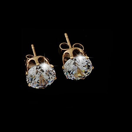 17KM Brand Design New hot Fashion Popular Luxury Crystal Zircon Stud Earrings Elegant earrings jewelry for women jewelry earring