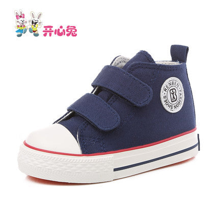 Kids shoes for girl children canvas shoes boys sneakers 2017 Spring autumn girls shoes White High Solid fashion Children shoes