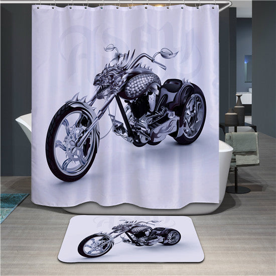 Bathroom Products Polyester Fabric 3D Elephant Printed Shower Curtains Waterproof Washable Curtains 180*180cm,12pcs Hooks