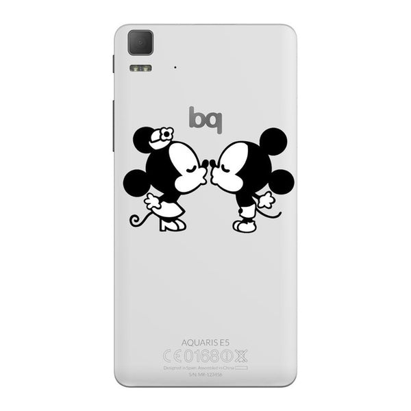 Mickey&Minnie kiss Lips pineapple unicorn Flamingo cactus panda Clear soft silicone case cover For bq Aquaris E4.5 E5 X5 M5 M5.5