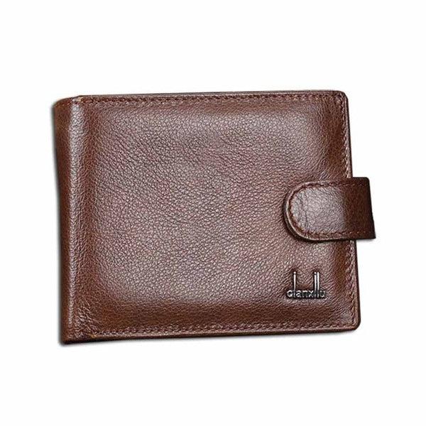 wallet men 100% genuine leather wallets men  real leather purse with coin pocket trifold wallet male clutch purse zipper TOP !