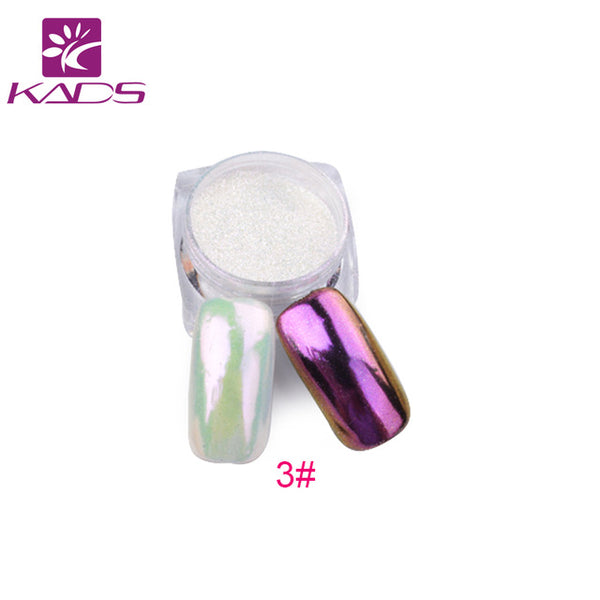 KADS 1g/Box Gold Sliver Nail Glitter Powder Shinning Nail Art DIY Chrome Pigment Glitters Nail Art Chrome Pigment Glitters Dust