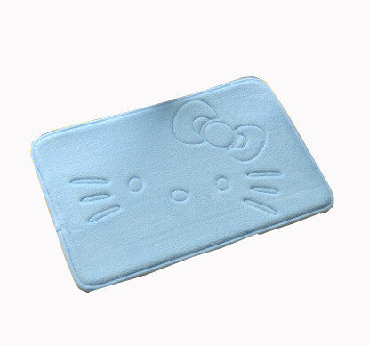 Lovely Thick Coral Velvet Carpet Hello Kitty Child Crawling Bath Mat Anti-slip Mat  for Kitchen Bathroom Living Room Carpet B5