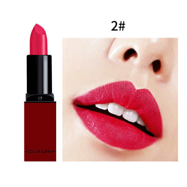 2017 Fashion Red Lips Velvet Lipstick Waterproof Beauty Batom Matte Lip Gloss Nude Lip Stick Makeup
