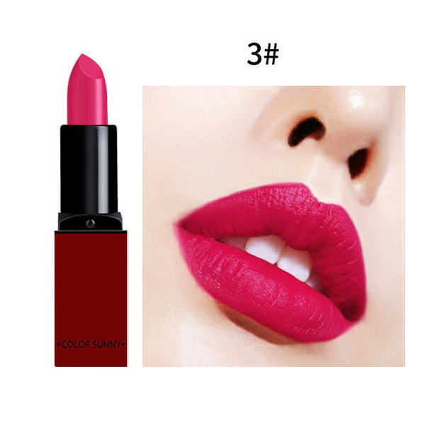 2017 Fashion Red Lips Velvet Lipstick Waterproof Beauty Batom Matte Lip Gloss Nude Lip Stick Makeup