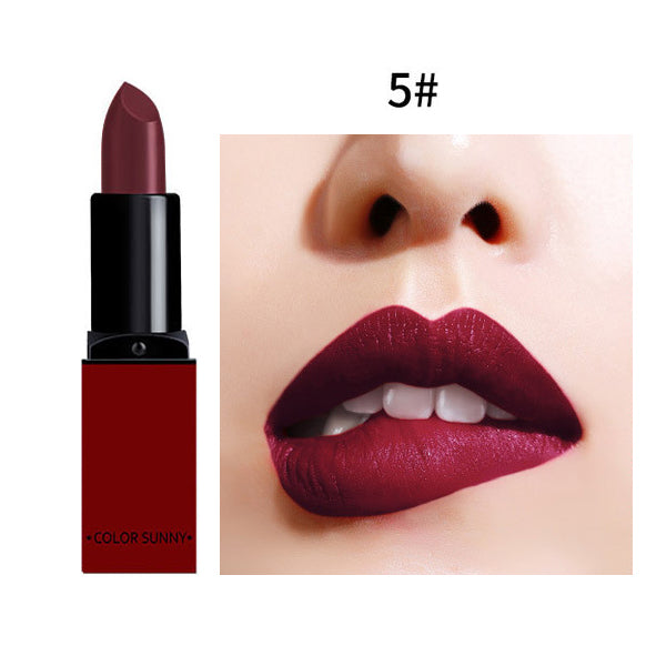 2017 Fashion Red Lips Velvet Lipstick Waterproof Beauty Batom Matte Lip Gloss Nude Lip Stick Makeup