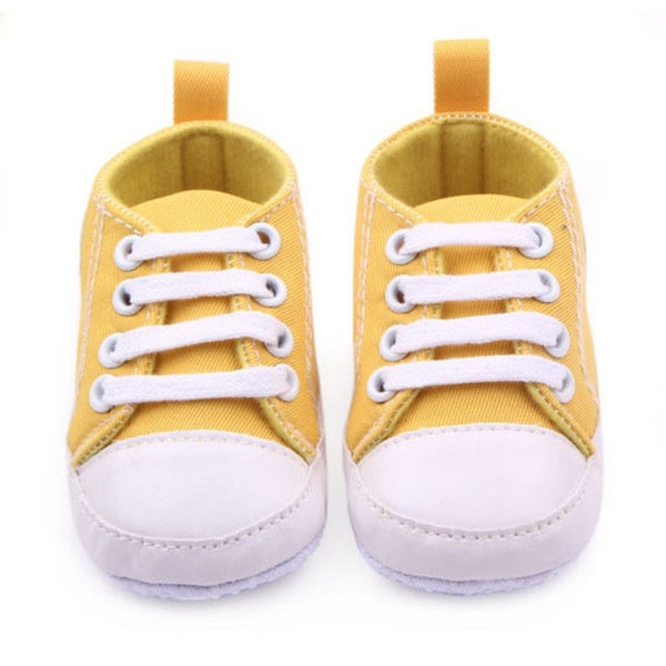 12 Colors Infant Toddler Canvas Sneakers Baby Boy Girl Soft Sole Crib Shoes First Walkers for 0-12M