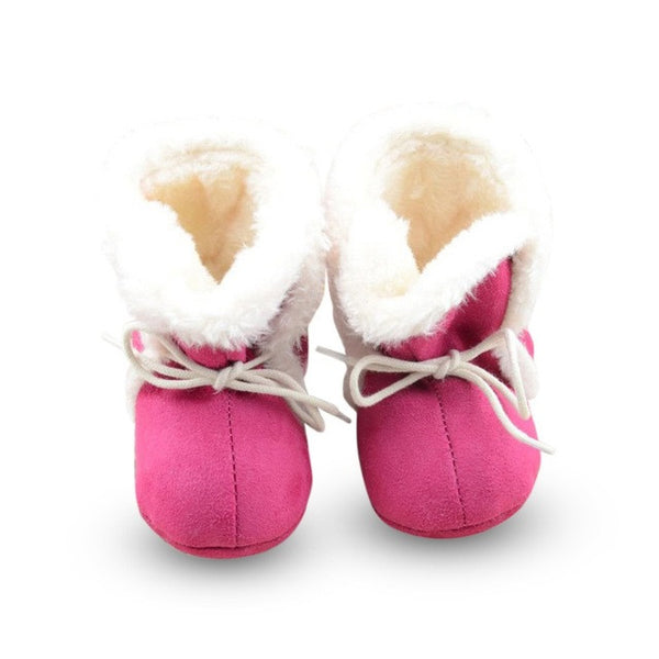 Winter Soft Fleece Boots Girl Newborn Toddler Baby Kid Prewalker Cozy Crib Shoes S01