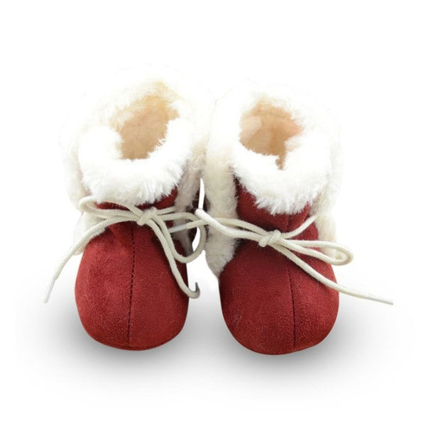 Winter Soft Fleece Boots Girl Newborn Toddler Baby Kid Prewalker Cozy Crib Shoes S01
