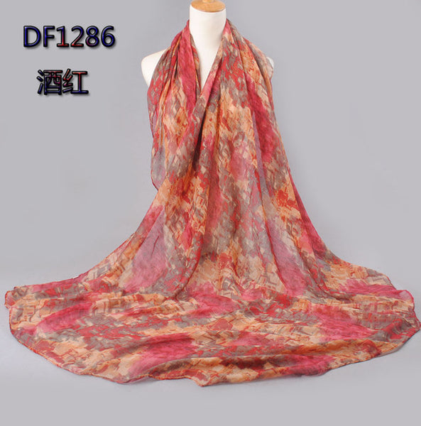 2017 high quality WOMAN SCARF cotton voile polyester scarves solid warm autumn and winter scarf shawl printed free shipping