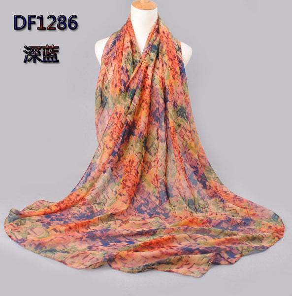 2017 high quality WOMAN SCARF cotton voile polyester scarves solid warm autumn and winter scarf shawl printed free shipping