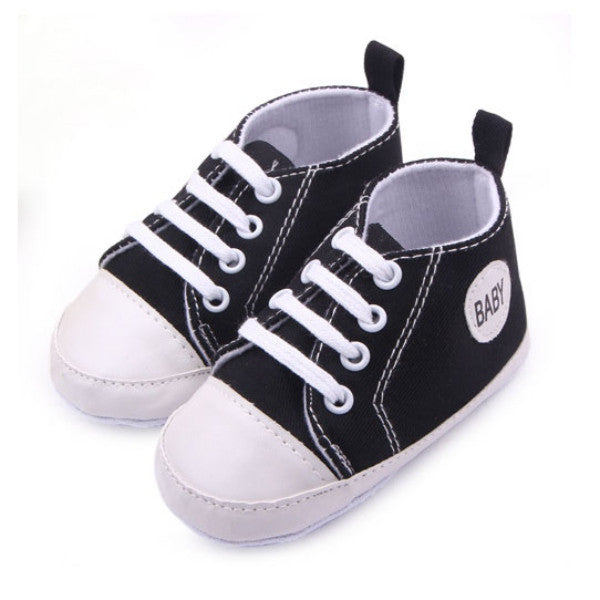 Newest Fashion Baby Boys Girls Canvas Shoes Infant Soft Sole Crib Prewalker 0-12M 12 Colors