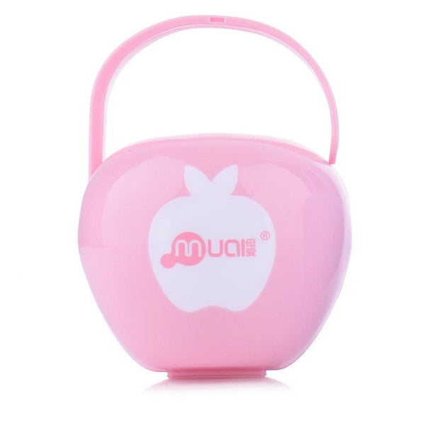 Pacifier Box Portable Storage Box Baby Teether Soother Pacifier Nipple Storage Box Apple Nipple Cradle Case Holder Box Unisex