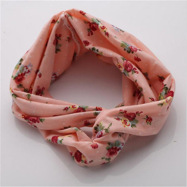 haimeikang Turban Headband Floral Prints Bandanas Korean  Elastic Hair Bands Gum Hair for Girls Hair Accessories for Women