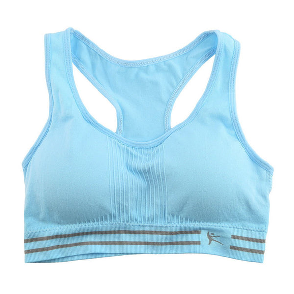 Absorb Sweat Quick Drying Professional Sports Bra Fitness Padded Stretch Workout Top Vest Running Wireless Underwear running bra