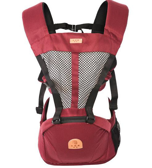 2 In 1 Ergonomic Baby Carrier Multifunctional Baby Sling 4 Seasons Breathable Hooded Kangaroo For 3 To 30 Months child