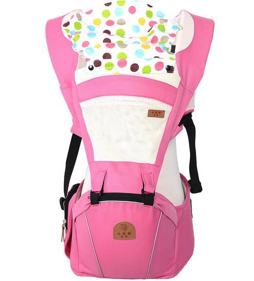 2 In 1 Ergonomic Baby Carrier Multifunctional Baby Sling 4 Seasons Breathable Hooded Kangaroo For 3 To 30 Months child