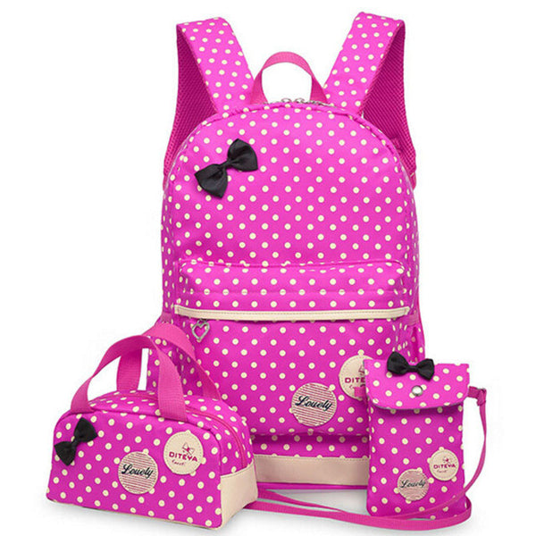 Magic fish Girl School Bags For Teenagers backpack set women shoulder travel bags 3 Pcs/Set rucksack mochila knapsack LM3582mf