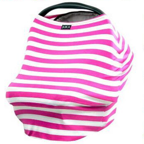 Baby Car Seat Cover Canopy and Nursing Cover Multi-Use Stretchy 3 in 1 Gift