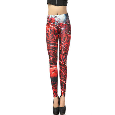 NADANBAO New Black Splatter  Print Women Legging Skinny Long Woman leggins women pant