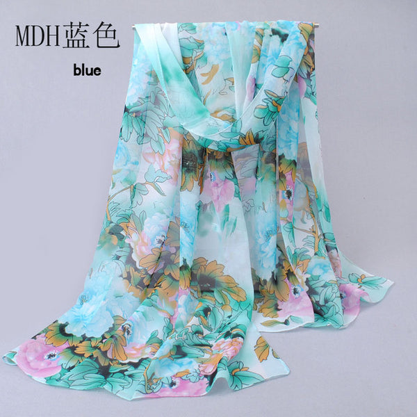 from india hot sale 2017 new women for 4 seasons scarves polka velvet chiffon bohemia flower fashion summer free shipping mdh