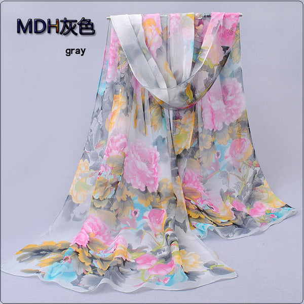 from india hot sale 2017 new women for 4 seasons scarves polka velvet chiffon bohemia flower fashion summer free shipping mdh