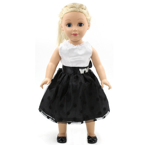 Handmade 15 Colors Princess Dress Doll Clothes for 18 inch Dolls American Girl Doll Clothes and Accessories D-9