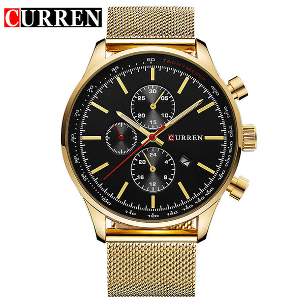 CURREN Men's Watches Fashion&Casual Full  Sports Watches Relogio Masculino Men's Business relojes Quartz watch 8227