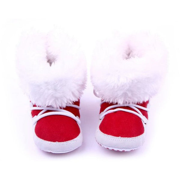 New Baby Shoes Winter Warm Snow Boots Fleece Soft Soled Crib Toddler Sneakers First Walkers S01