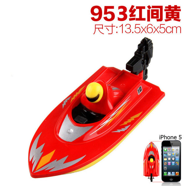 2016 new Mini Radio Remote Control 2.4G 4CH Model RC Boats barco de pesca Water Gifts for Children Free Shipping Wholesale