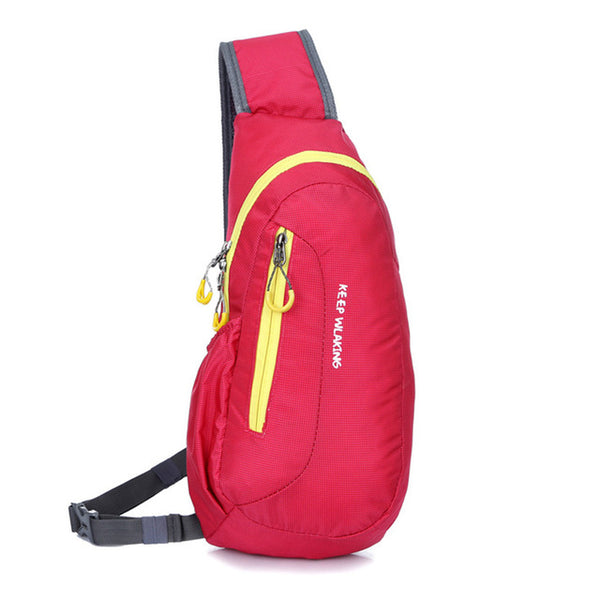 Brand New Unisex Waterproof Nylon Chest Bag Men Women Running Shoulder Bag Diagonal Outdoor Sports Bag sacs de course