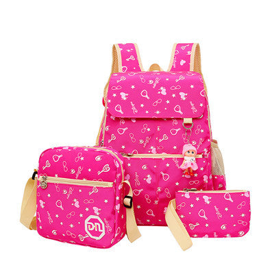 School Bags for Teenagers Girls Schoolbag Large Capacity Ladies Dot Printing School Backpack set Rucksack Bagpack Cute Book Bags