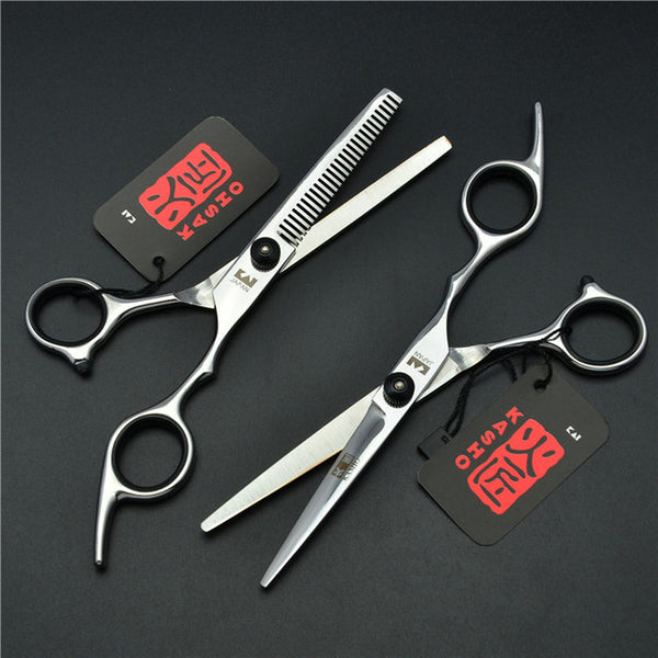 6.0 inch 17.5cm KASHO Professional Human Hair Scissors Hairdressing Cutting Shears Thinning Scissors Hair Styling Tools H1001