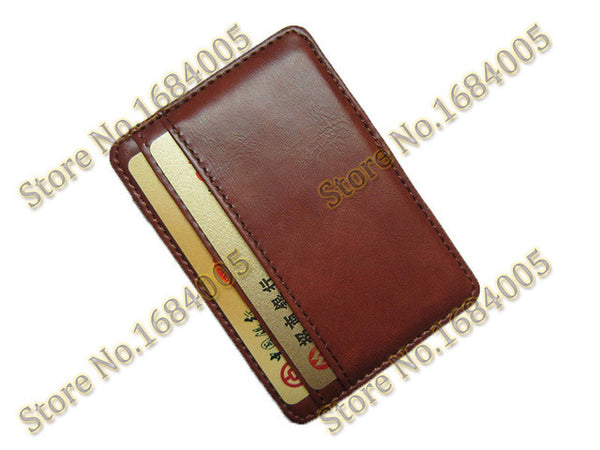 High quality men magic wallets Korea fashion mini men wallets small portable PU leather purse male card holder XF005