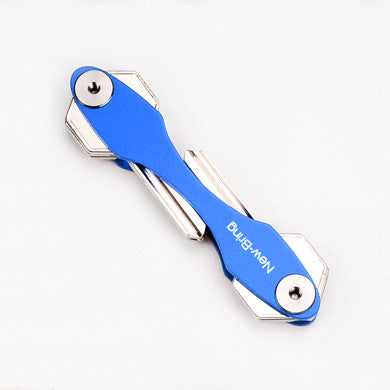 NewBring Key Ring Wallets smart car key holder collector housekeeper Oxide Aluminum DIY EDC Pocket key organizer