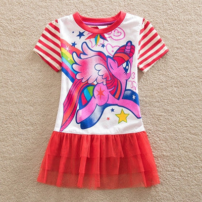 Neat retail baby girl clothes girl dresses summer 2016 my little pony pretty lace children clothing tutu dress kids clothes LU3